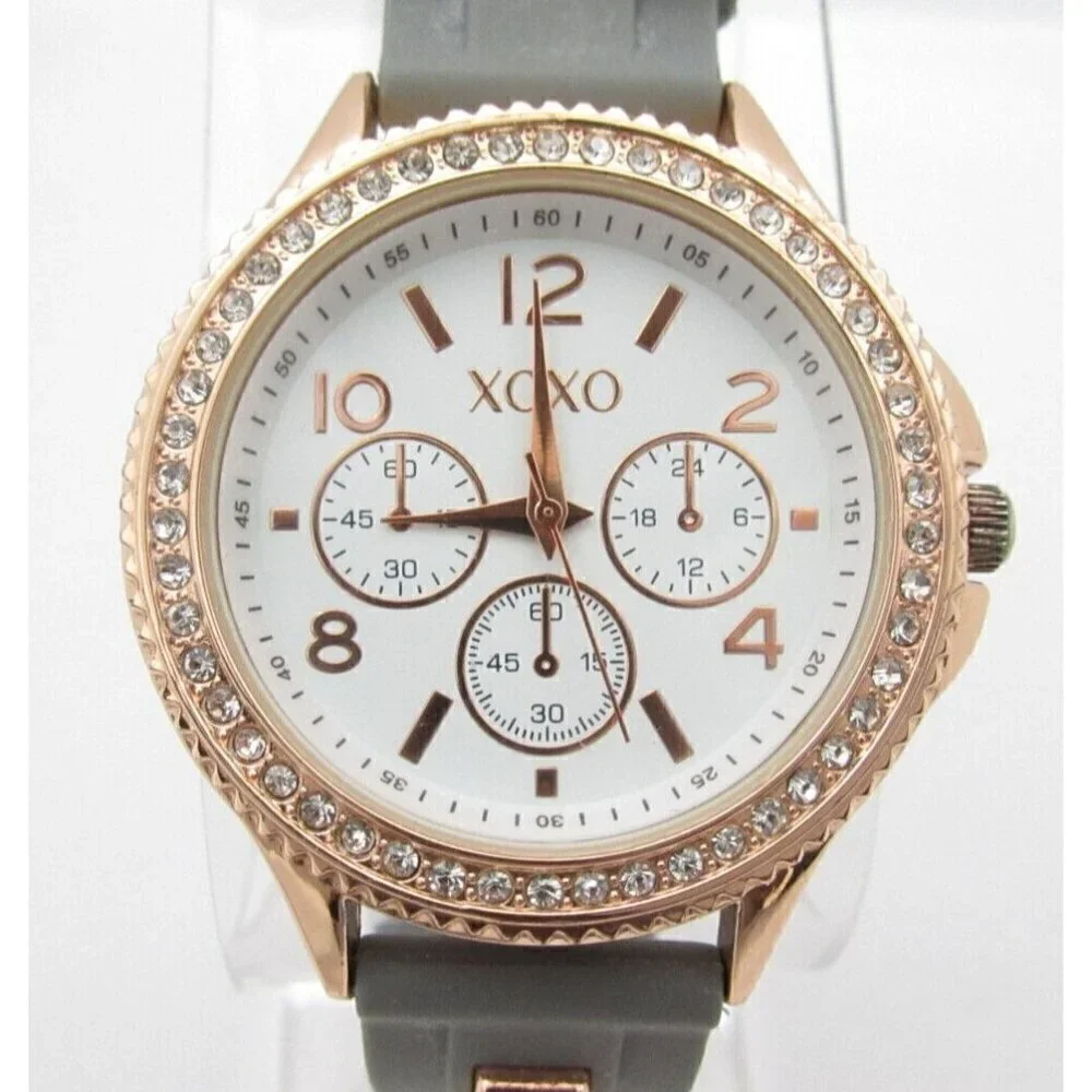 Women XOXO Quartz WR Analog 43mm Dial‎ Causal Round Watch (G528)